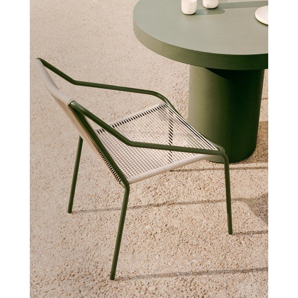 Betonska okrogla vrtna miza ø 90 cm Aiguablava – Kave Home-image-2