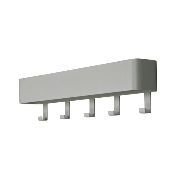 Zelen/siv kovinski stenski obešalnik s polico Dax Play – Spinder Design