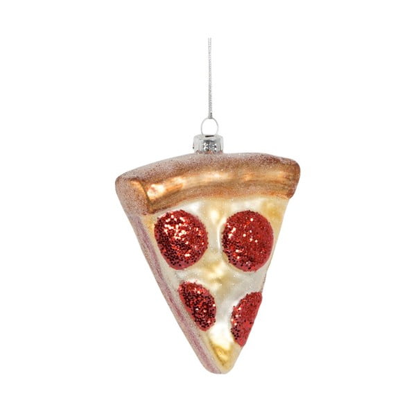 Steklen okrasek za jelko 10 cm Pizza Slice – Sass & Belle