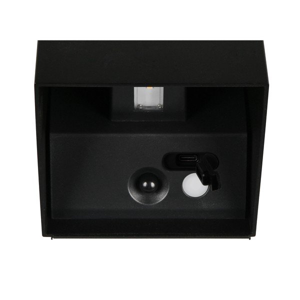 LED stenska zunanja svetilka s senzorjem gibanja na USB (višina 10 cm) Genie – Trio-image-4