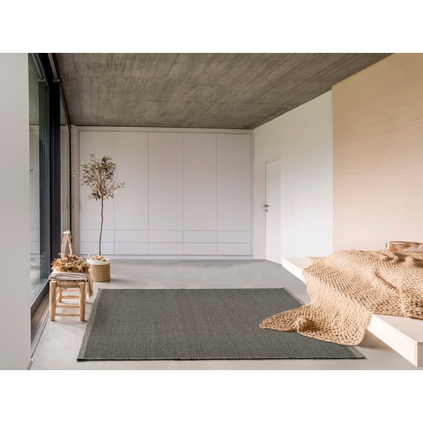 Siva volnena preproga Universal Kiran Liso, 80 x 150 cm-image-1