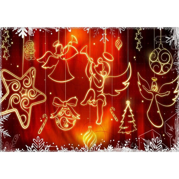 Koberec Vitaus Božično obdobje Viseče oblike, 50 x 80 cm
