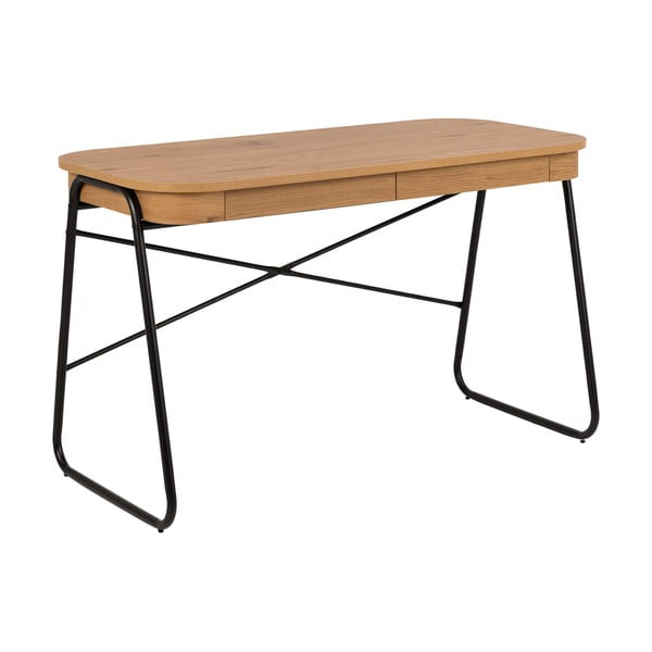 Pisalna miza z mizno ploščo v hrastovem dekorju 60x120 cm Blueton – Actona-image-4