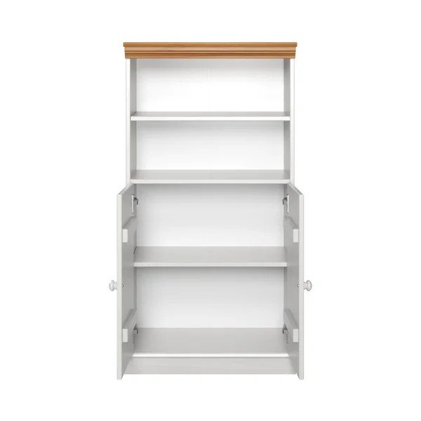 Bela visoka kopalniška omarica iz masivnega bora 60x115,5 cm Anita – Støraa-image-3