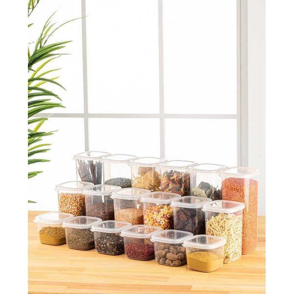 Posode za shranjevanje v kompletu 18 ks živil Fresco – Hermia-image-1