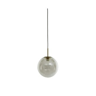 Viseča svetilka v bronasti barvi s steklenim senčilom ø 40 cm Medina – Light & Living