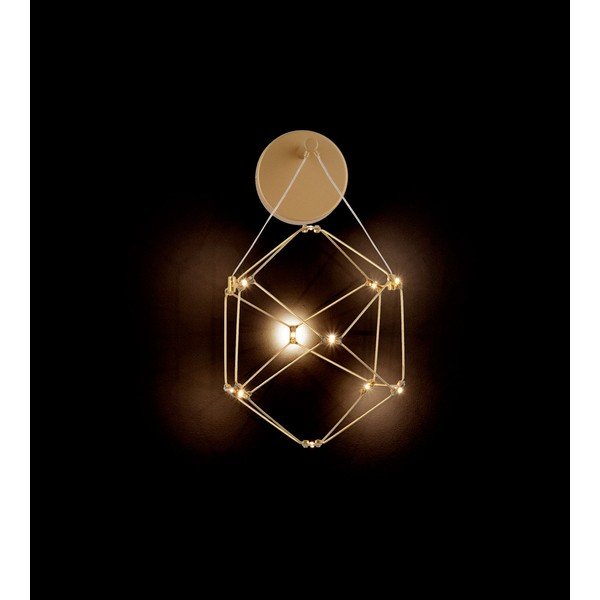 Aluminijasta LED stenska svetilka v zlati barvi Nebula – Nova Luce-image-3