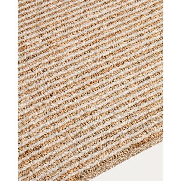 Ročno tkana preproga iz jute v naravni barvi 160x230 cm Derule – Kave Home-image-1