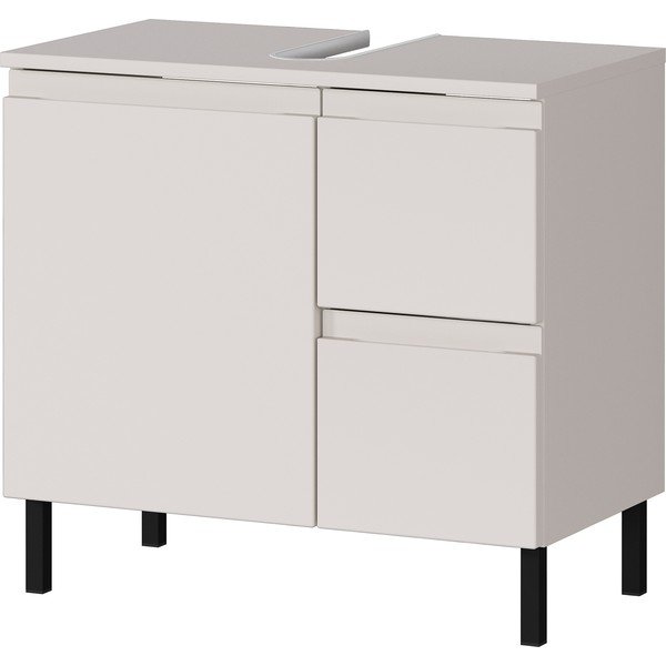 Kremno bela nizka omarica za pod umivalnik 60x56 cm Salinas – Germania-image-2