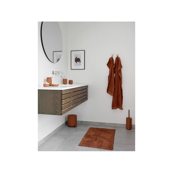 Oranžna/rjava bombažna brisača 50x70 cm Terracotta – Zone-image-2