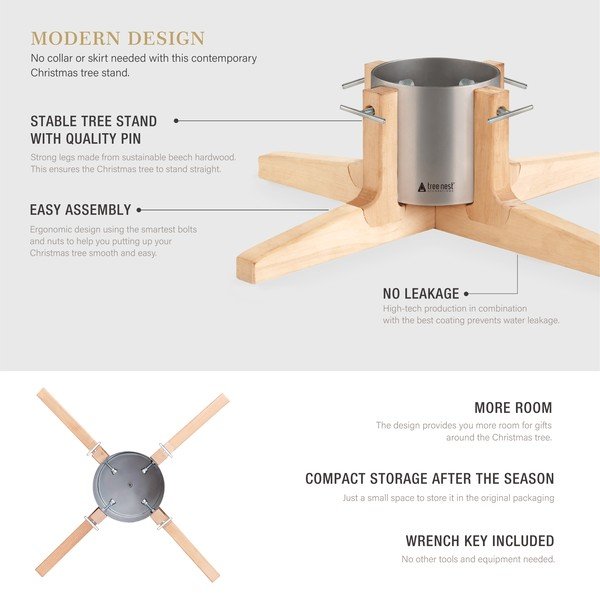 Stojalo za božično drevo Tree Nest Rustic-image-3