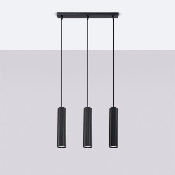 Črna viseča svetilka Gleam – Sollux-image-3