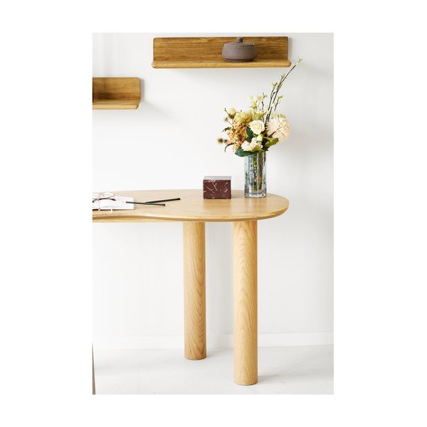 Siva steklena vaza (višina 20 cm) – House Nordic-image-3