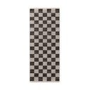 Črn/kremno bel ročno tkan tekač iz mešanice jute 80x200 cm Rex – Hanse Home