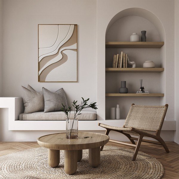Tiskana slika z okvirjem/akustična 62x92 cm Static – Styler-image-1