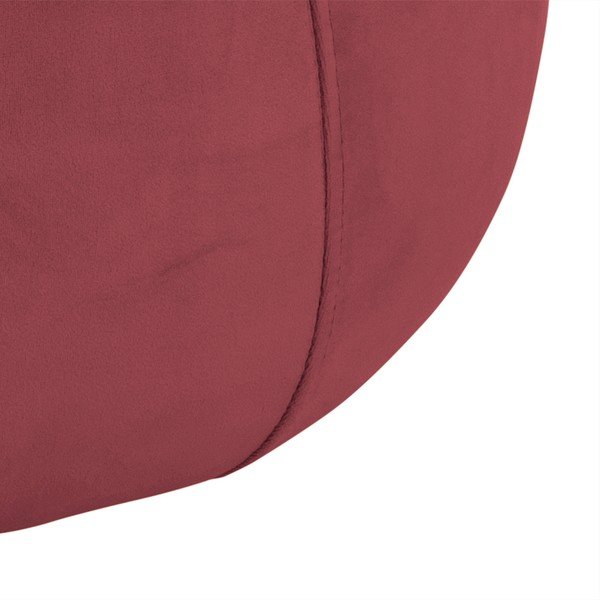 Koralno rožnat žameten puf Actona Mie, ⌀ 60 cm-image-3