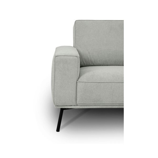 Svetlo siva kotna sedežna garnitura iz šenilje (desni kot/v obliki črke L) Amsterdam – Scandic-image-4