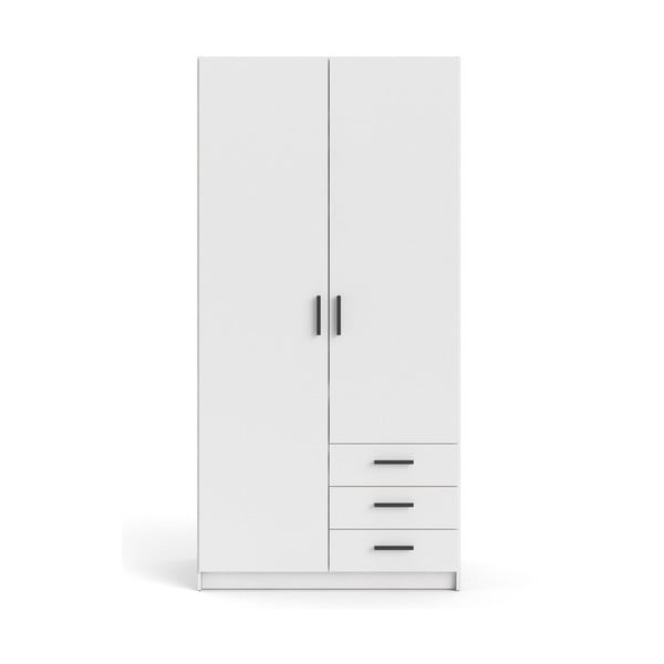Bela garderobna omara 99x200 cm Sprint – Tvilum