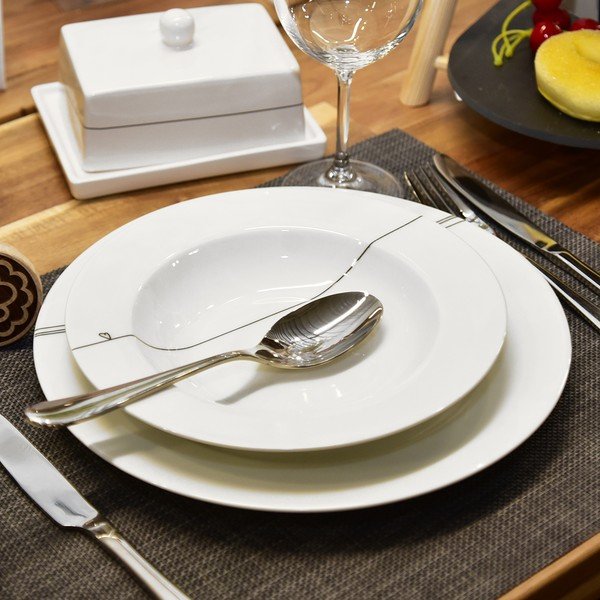 Pribor iz nerjavečega jekla v srebrni barvi 24 ks Mirror – Orion-image-1