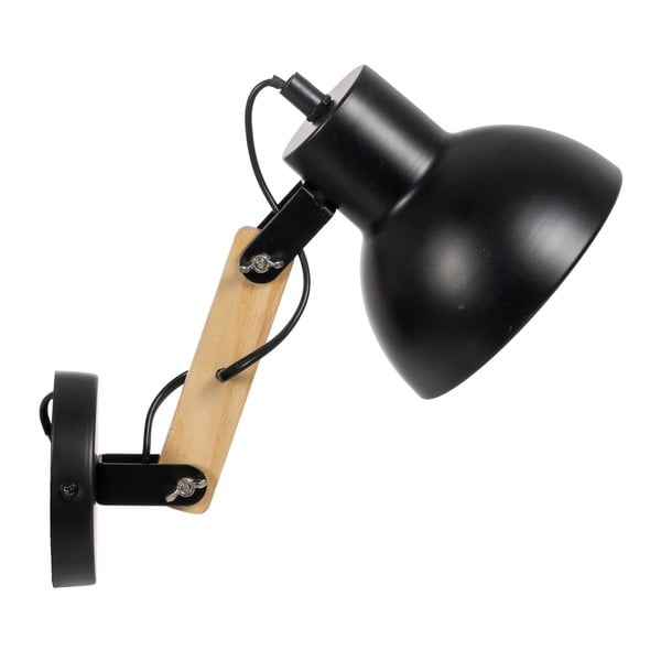 Črna/naravna stenska svetilka – Ixia