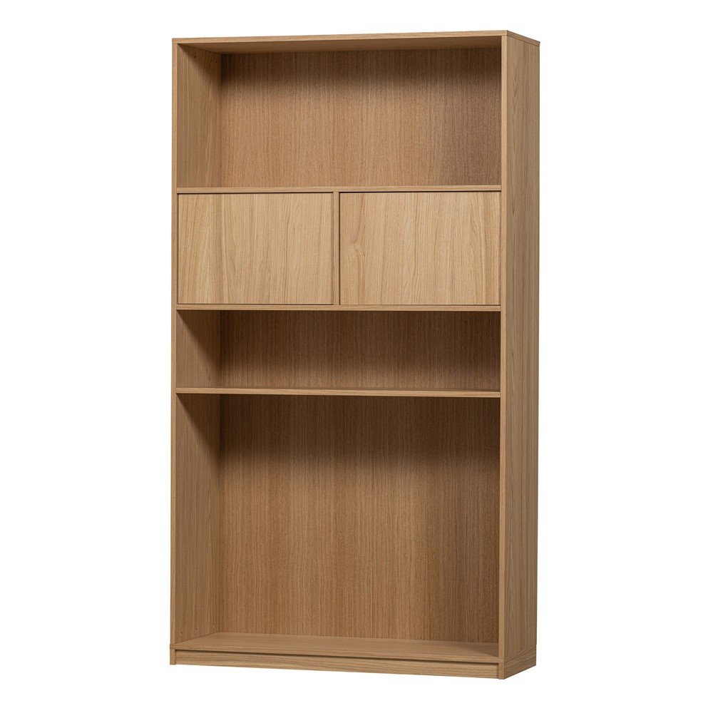Modularna knjižna polica v hrastovem dekorju v naravni barvi Modulair