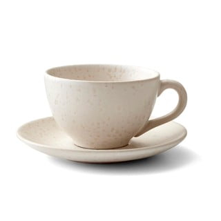 Krem keramična skodelica s podstavkom Bitz Matte Cream, 240 ml