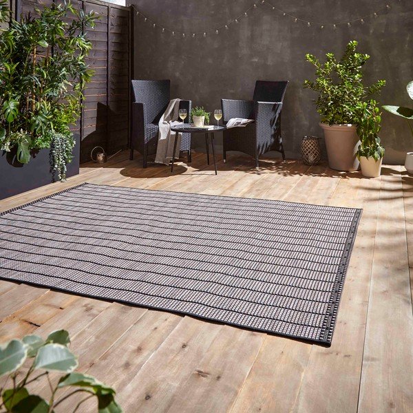 Temno siva zunanja preproga 120x170 cm Santa Monica – Think Rugs-image-2