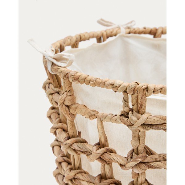 Košare v kompletu 2 ks iz vodne hijacinte ø 38x38 cm Dilam – Kave Home-image-3