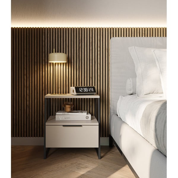 Kremno bela nočna omarica Velia – Marckeric-image-1