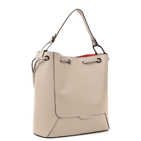 Bež usnjena torbica Renata Corsi Havna-image-4