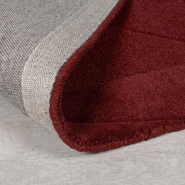 Bordo rdeča ročno tkana volnena preproga 160x230 cm Shard Red – Flair Rugs-image-2