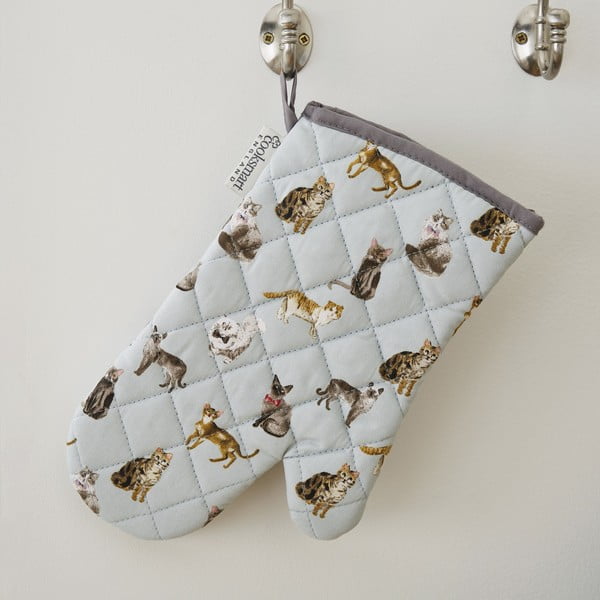 Kuhinjske krpe, predpasnik in kuhinjska rokavica v kompletu 5 ks Curious Cats – Cooksmart ®-image-3