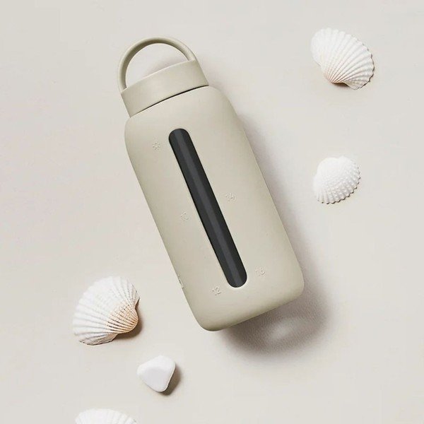 Kremno bela steklenica za vodo za na pot 720 ml Summer Sand – Muuki-image-1