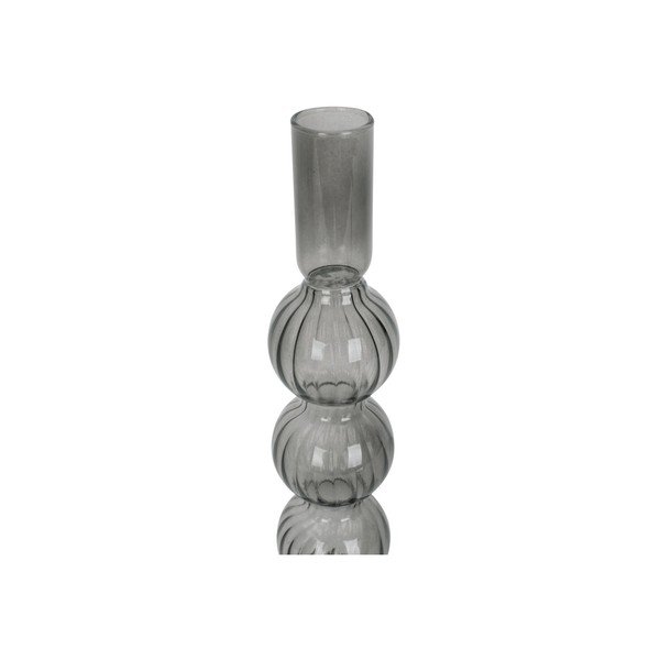 Siv steklen svečnik PT LIVING Bubbles-image-2