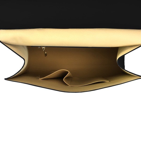 Črna usnjena torbica Lampoo Galo-image-1
