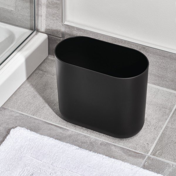 Črn koš za odpadke iDesign Cade, 6,5 l-image-1