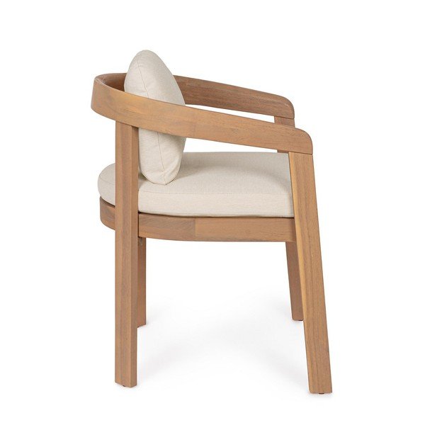 Vrtni stol iz masivnega lesa v naravni barvi Pablo – Bizzotto-image-3