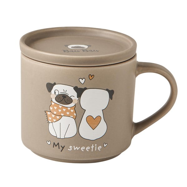 Bež/svetlo rjave porcelanaste skodelice v kompletu 2 ks 35 ml – Brandani-image-2