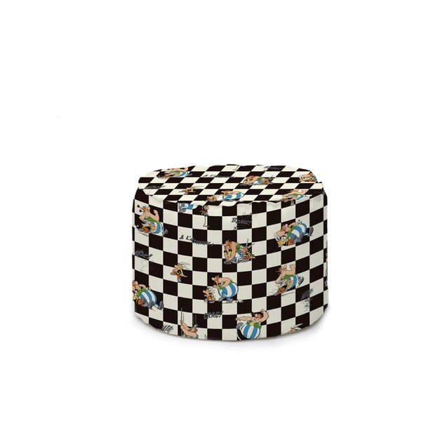 Belo-črni tabure Asterix Checkerboard - Really Nice Things