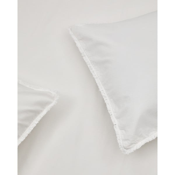 Kremno bela podaljšana posteljnina za zakonsko posteljo iz bombažnega perkala 240x220 cm Sifinia – Kave Home-image-1