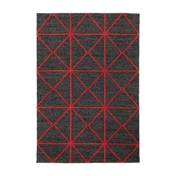 Črno-rdeča preproga Asiatic Carpets Prism, 160 x 230 cm