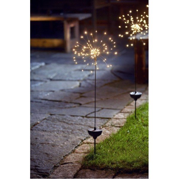 Zunanja solarna LED svetilka z belimi LED diodami Star Trading Firework, višina 100 cm-image-2