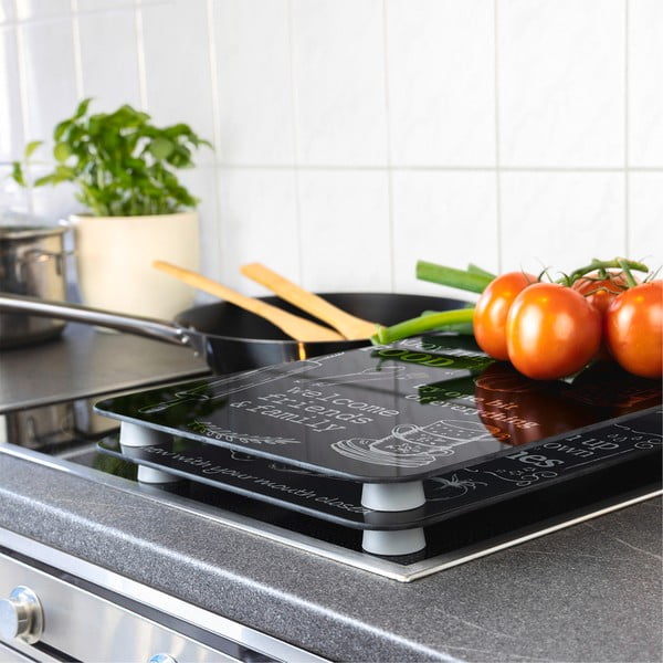 Zaščitne plošče za štedilnik iz kaljenega stekla 2 ks 52x30 cm Kitchen Rules – Maximex-image-1