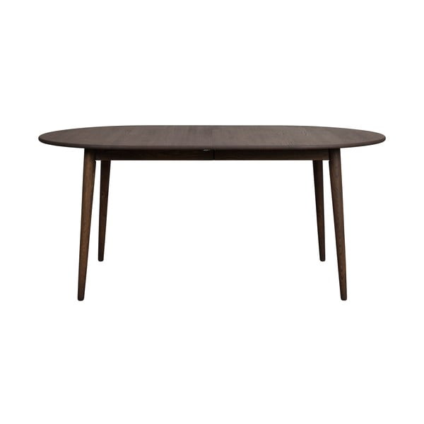 Temno rjava raztegljiva jedilna miza iz masivnega hrasta 105x170 cm Tyler – Rowico