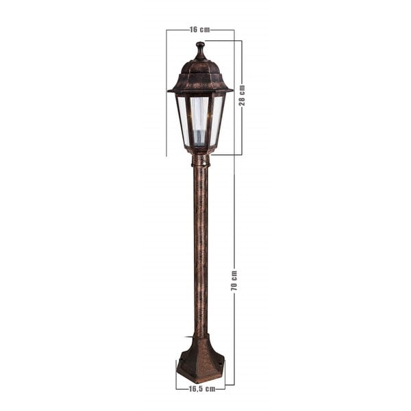 Zunanja svetilka v bronu Homemania Decor Lampas, višina 98 cm-image-1