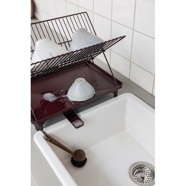 Bordo rdeč dvonadstropni odcejalnik posode 42x29 cm Dry-It – Mette Ditmer Denmark-image-2