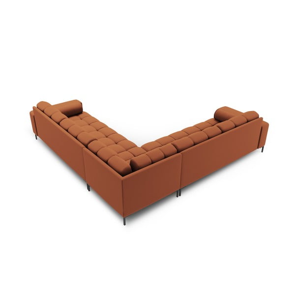 Opečnato oranžna kotna sedežna garnitura (s kotom po izbiri) Bali – Cosmopolitan Design-image-3