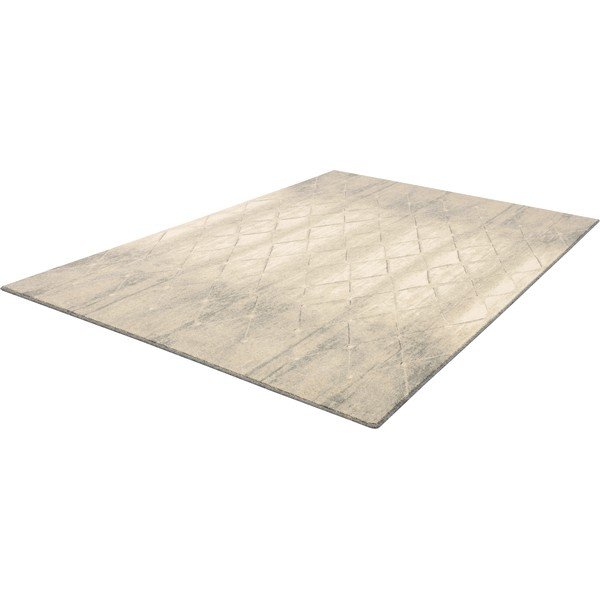Kremno bela volnena preproga 133x180 cm Colette – Agnella-image-4