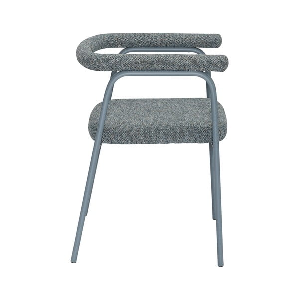 Sivi oblazinjeni jedilni stoli v kompletu z nasloni za roke 2 ks Ecto – Hübsch-image-2