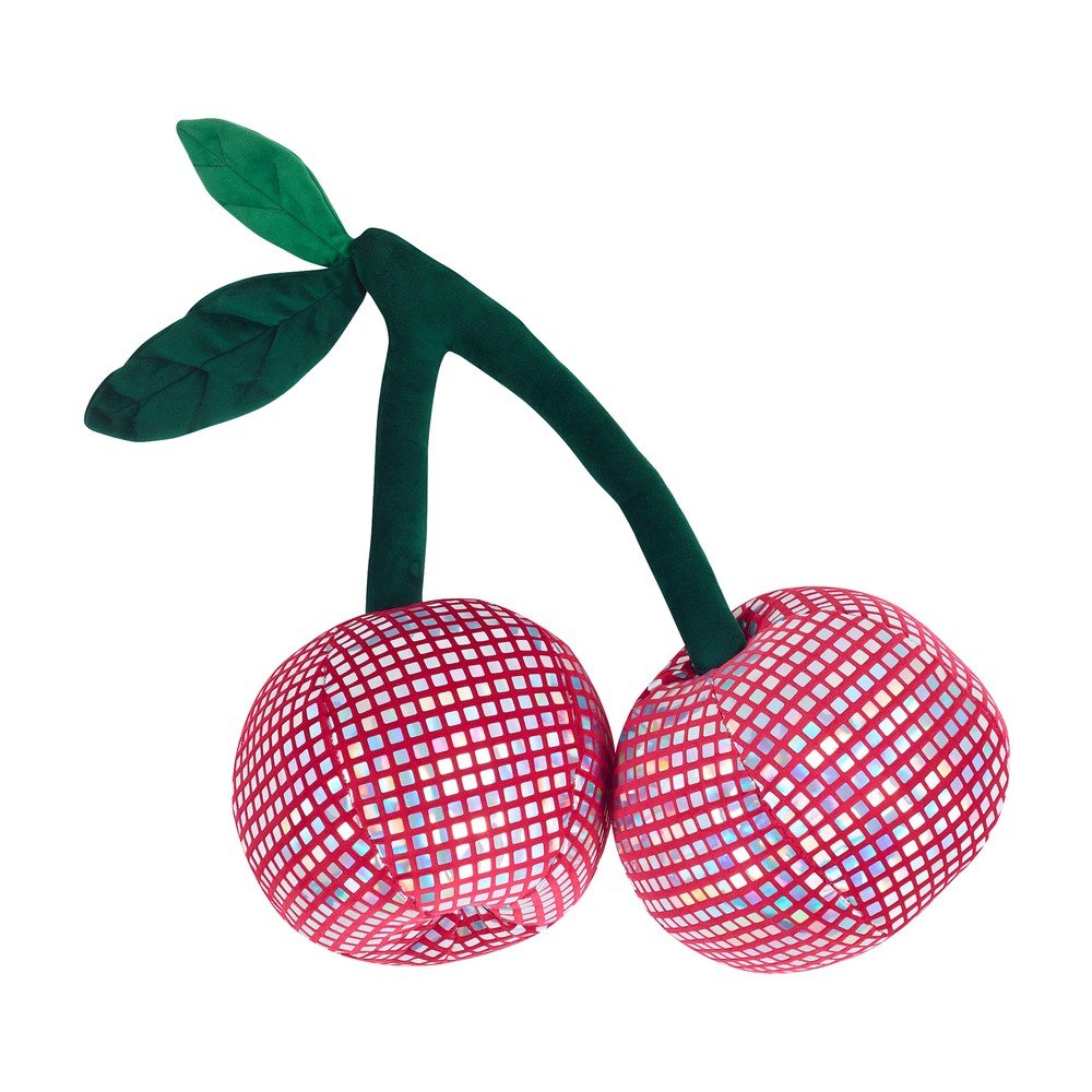 Plišasta okrasna blazina 25x30 cm Disco Cherries